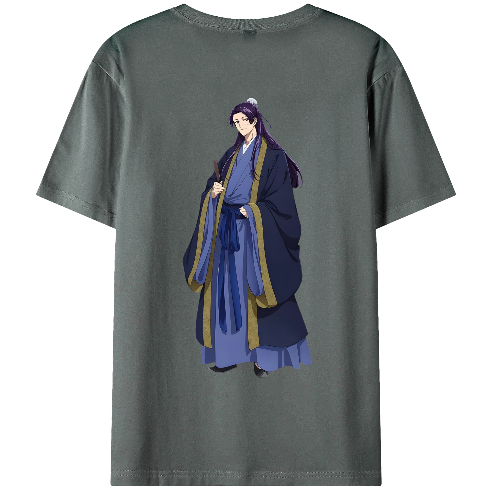 （画像用） 薬屋のひとりごと The Apothecary Diaries 綿100％ メンズ半袖Tシャツ（バックプリント） 通気性